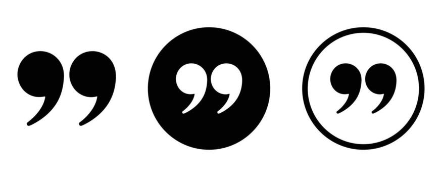 Art of set of quote marks for design and typography vector