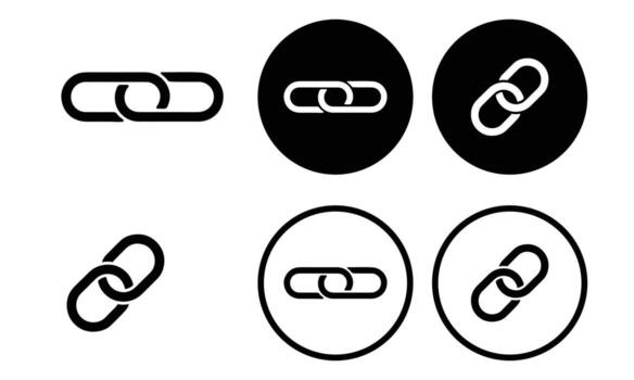 Art of collection of link icons for web design usage vector