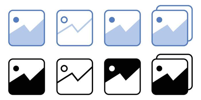 Art of collection of image icons for web and app design vector