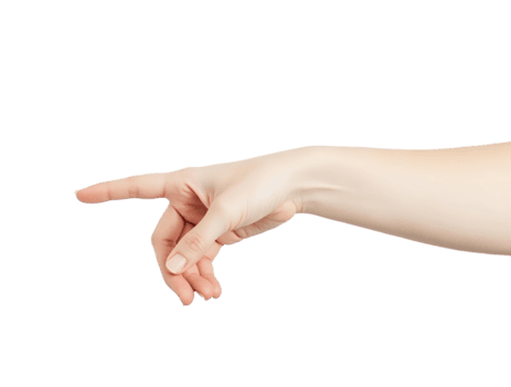 finger pekande gest isolerat - mänsklig hand redo till klick, slägga eller Rör skärm för digital gränssnitt samspel png