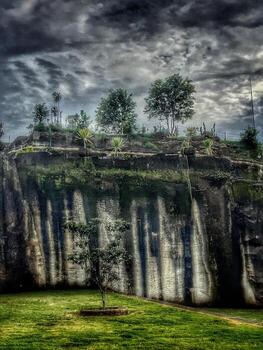un dramático cielo foto