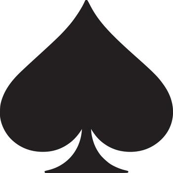 un sencillo negro pala símbolo aislado en un blanco antecedentes en un minimalista estilo gráfico diseño Arte vector