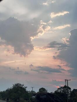 Clouds Calm Sunset photo