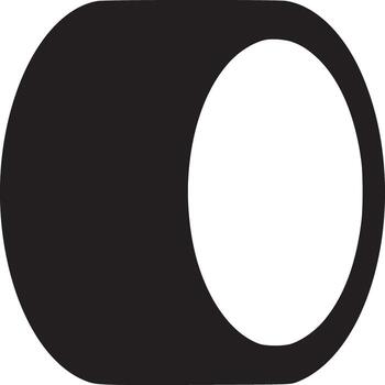 A toggle switch in the on position with a black background and a white circle on the right side vector