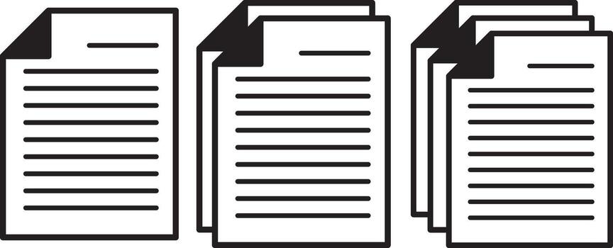 resumido documento y forma diseño. vector