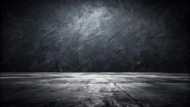 An empty room with a dark background photo