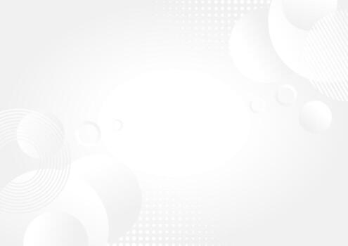 abstract white background with circles and dots vector
