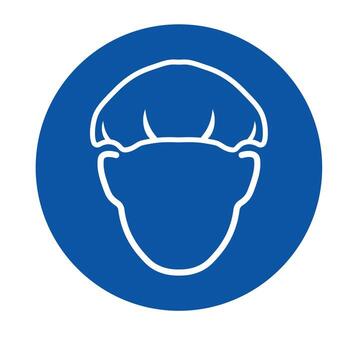 Minimalist Icon of a Person with Simple Features on a Blue Background vector