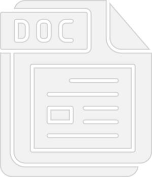 DOC Shadowed Flat Design vector