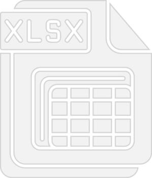 XLSX Sharp Line Mark vector
