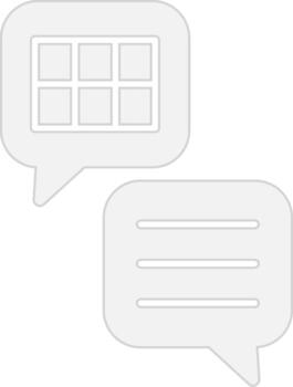 charla moderno tecnología objeto vector