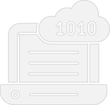 Binary Code Clean UI Concept vector