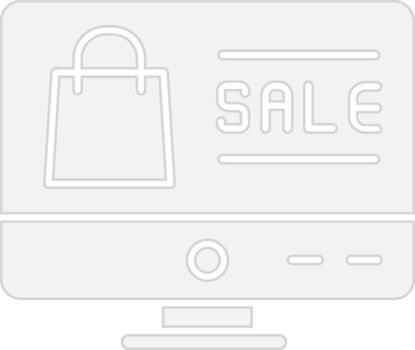 ventas tubería dos color hecho a mano ui símbolo vector