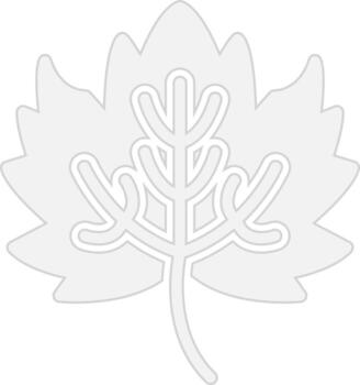 Maple Leaf Thin Line Element vector