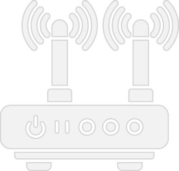 Wifi Router Clean Frame Object vector