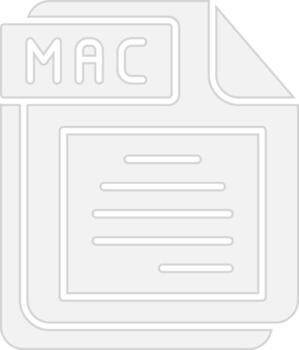 Mac sólido llenar símbolo vector