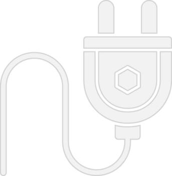 Plug Thin Line Element vector