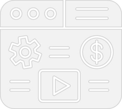 Monetization Minimal UI Element vector