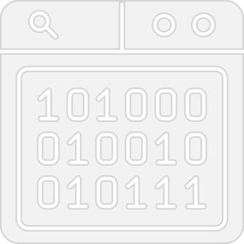 Binary Code Neon UI Symbol vector