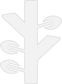 Tree Branch Geometric Style Badge vector