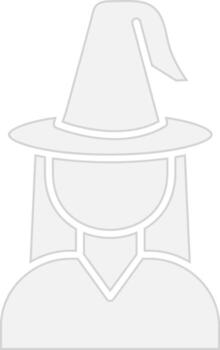 Witch Vibrant Visual Object vector