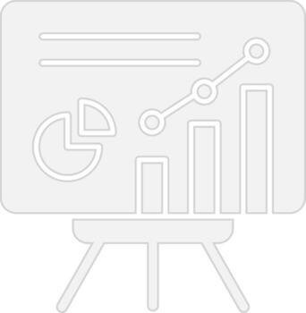 Data Visualization Bold Outline Badge vector