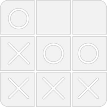 Tic Tac Toe Smooth App Visual vector
