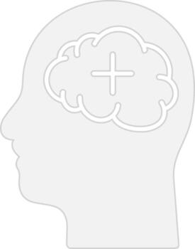 Mental Health Outlined Frame Object vector