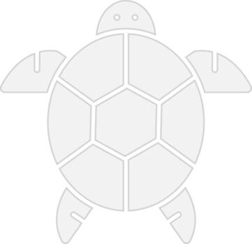 Turtle Minimal Design Badge vector