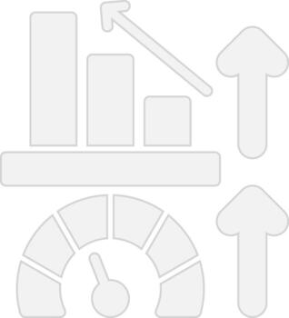 Growth Outlined Frame Object vector