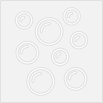 Bubbles Outlined Frame Object vector