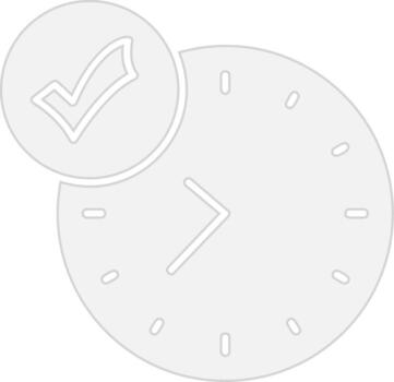 Clock Sharp Line Mark vector