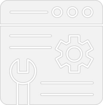 Web Maintenance Futuristic UI Mark vector