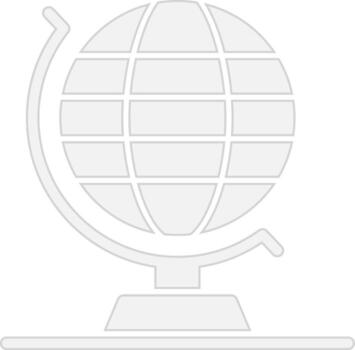 globo Delgado línea elemento vector