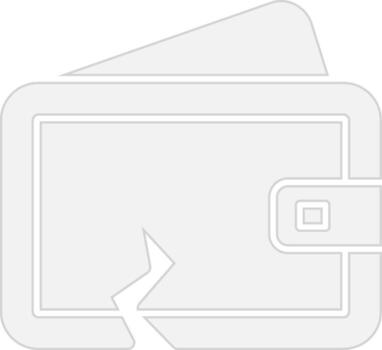 Wallet 3D Interface Shape vector