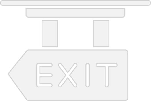 Exit Stylized Flat Drawing vector