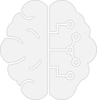 Brain Subtle UI Graphic vector
