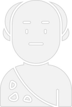 Old Man Minimal Art Object vector