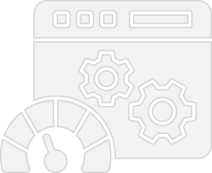 Web page speed test Iconic Line Form vector