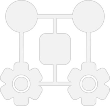 Machine Learning Thin Graphic Shape vector