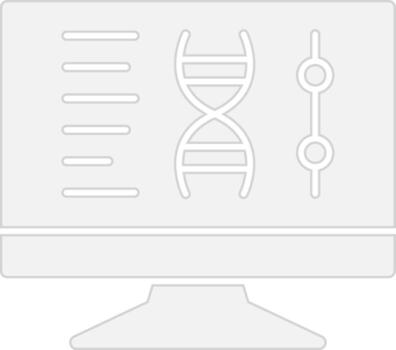 Dna computing Futuristic App Badge vector