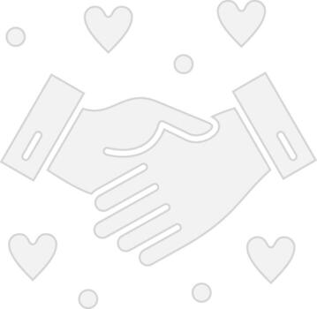 Shaking hands Abstract UI Visual vector