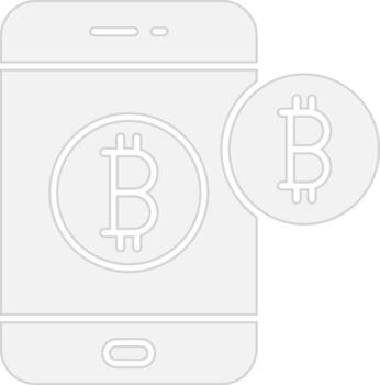 Bitcoins 3D Interface Shape vector