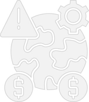 Risk Management Modern Tech Object vector