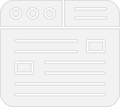 Browser Neon UI Symbol vector