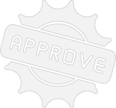 Approve Web-Based Design Element vector