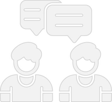 Conversation 3D Interface Shape vector