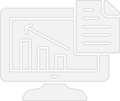 Statistics Handcrafted UI Symbol vector
