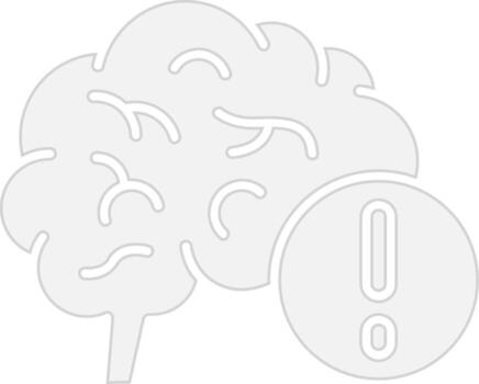 Brain Disorder Minimal UI Element vector