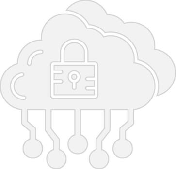 Cloud Computing Modern Tech Object vector